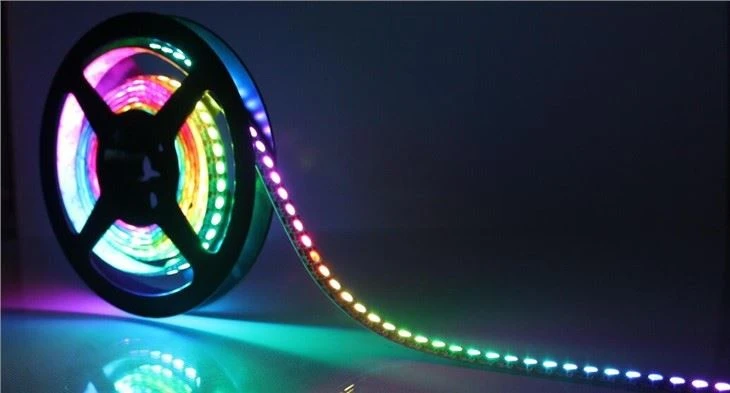 No Flicker RGB Led Digital Strip Matrix 144Leds Addressable 5V APA102 Led Pixel Strip Light